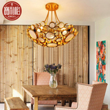 创意个性圆形书房卧室后现代简约客厅餐厅吸顶灯新古典奢华别墅灯