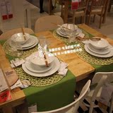 0.3温馨宜家IKEA马里特长桌布棉质餐桌布饭桌布桌旗装饰用桌布