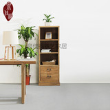 实木书橱储物柜自由组合置新中式家具书架美式乡村松木艺术组装
