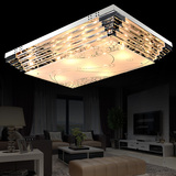 长方形LED水晶吸顶灯现代简约客厅灯温馨卧室灯欧式餐厅吊灯具饰