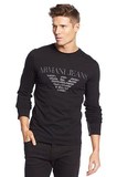 美国代购Armani jeans阿玛尼AJ男士纯棉修身长袖T恤BMH59