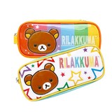 韩国进口 日本小熊 轻松熊大容量笔袋学生笔盒可爱儿童布文具盒