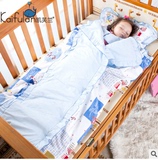 凯芙兰 婴儿睡袋被子两用纯棉春秋冬款宝宝睡袋儿童防踢被可拆洗