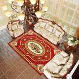 包邮华德地毯中式传统红色卧室客厅地毯茶几沙发床边地毯加密地垫