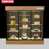 誉创蛋糕面包柜高柜模型展示架食品展示柜木制边柜铁艺陈列柜台