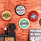 复古墙面装饰啤酒盖创意铁皮画个性壁饰美式壁画酒吧餐厅立体壁挂