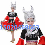 少数民族服装女装苗族民族舞蹈演出服装彝族舞蹈演出服秧歌服女装