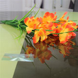 7叉14朵桔梗苍兰 家居客厅餐桌装饰花 假花