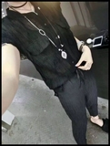 西西小乔 欧洲站 2016夏季新款女士 净版双口袋短袖棉麻立领衬衫