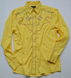 RRL风格美式复古西部重磅加厚牛仔骑士阿美咔叽衬衫