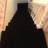 华德楼梯垫踏步垫防滑免胶自粘实木楼梯地毯黑色加厚家用满铺订制