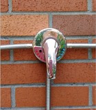 海尔/美的/万和/电热水器专用 加大款电镀贴墙式铜塑料混水阀龙头