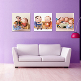 客厅沙发后的装饰画 卡通动漫人物 无框画 现代简约挂画 卧室壁画