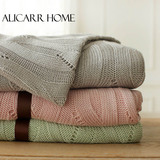 艾丽卡尔 针织毯纯色空调毯夏竹纤维盖毯小毯子毛巾被薄毯午睡毯