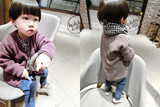 韩版加厚款男童针织衫 2015新款冬装童装潮 宝宝毛衣儿童开衫外套
