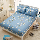 苏娜国际纯棉床笠床垫套席梦思1.8m保护套全棉床护垫床单件床罩