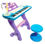 cp台式儿童粉色电子琴 368岁女孩钢琴早教玩具 音乐带话筒