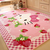 凯蒂猫可爱超大地垫儿童游戏毯地垫爬行毯卧室地毯女孩床边毯地毯