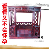明清中式古典仿古家具新款拔步床架子床全实木双人床榆木特价