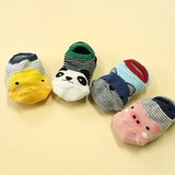 4款 可爱卡通儿童地板袜 韩国精梳棉婴幼儿宝宝硅胶防滑隐形船袜