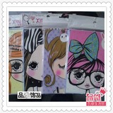 韩版卡通超可爱折合式大化妆镜 翻盖折叠单面镜子 随身化妆镜便携
