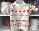 女童羊绒衫2015童装新款加厚毛衣中大童针织衫民族风纯山羊绒衫