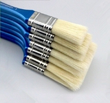 韩国进口华虹167系列猪鬃毛平头油画刷子板刷 排刷 油画笔 底纹刷