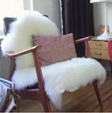 现代简约羊毛地毯羊皮地垫卧室地毯床边毯床前客厅羊毛沙发垫白色