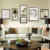 大气创意组合客厅装饰画现代简约沙发背景照片墙画有框画挂画壁画