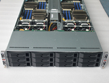 超微6026TT-BTF四子星服务器准系统 2U刀片机架式服务器1400W电源