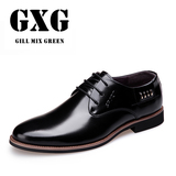 GXG春季新款时尚绅士商务真皮皮鞋英伦尖头牛皮男鞋婚鞋正品代购