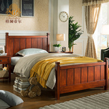 格澜帝尔 美式床全实木床 卧室简约单人床新古典1.2米儿童床