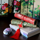 送客户老外留学生中国特色刺绣手工出国创意礼品实用云锦鼠标垫