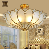 欧韩 欧式全铜吸顶灯铜灯客厅卧室餐厅灯浪漫温馨创意LED灯饰灯具