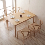 客厅北欧餐桌简约现代小户型白蜡木实木餐桌椅极美家具B901