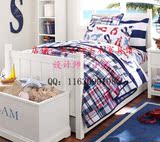 定制美式家具全实木现代简约经典卧室儿童床护栏田园单人床上海