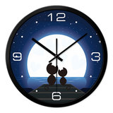 摩门个性时尚儿童卡通挂钟客厅卧室创意静音钟表时钟石英钟挂表