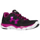 UNDER ARMOUR ENGAGE女子黑紫跑步运动健身鞋高尔夫羽毛球网球
