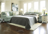 美式地中海双人折叠沙发床北欧小户型布艺可拆洗客厅新款沙发床