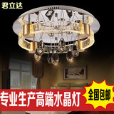 现代简约大气圆形水晶灯创意气泡柱主卧室灯双色客厅餐厅吸顶灯具