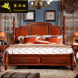 欧式床双人床/实木床婚床雕刻床1.8米2m奢华床美式高档床新款现货