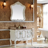 欧式现代PVC浴室柜吊柜组合卫生间陶瓷台面盆洗漱卫浴柜