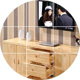 定制实木电视柜简约小户型松木客厅柜子储物柜1.2米矮柜地柜边柜