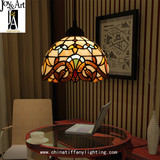 欧式田园蒂凡尼灯创意艺术灯具灯饰走廊过道餐厅客厅彩色玻璃吊灯