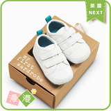 现货【英国NEXT代购】童装16夏男宝宝婴儿白色 学前鞋学步鞋 软底