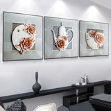 全悦装饰画客厅后现代简约沙发背景墙欧式餐厅壁画立体浮雕画挂画