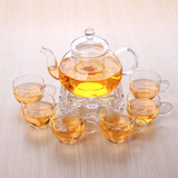 耐热玻璃花茶壶加厚茶壶透明过滤内胆水果花草茶壶耐热花茶壶套装