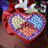 好时Kisses好时之吻巧克力礼盒装77粒情人节送女友生日礼物 包邮