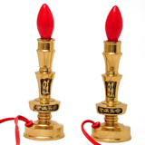 铜电香炉 铜电烛灯 电子香炉纯铜蜡烛灯财神灯香烛灯烛台香插佛具