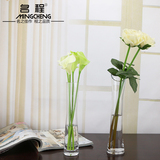 透明水晶玻璃花瓶创意水培花器时尚简约家居单支插花餐桌台面摆件